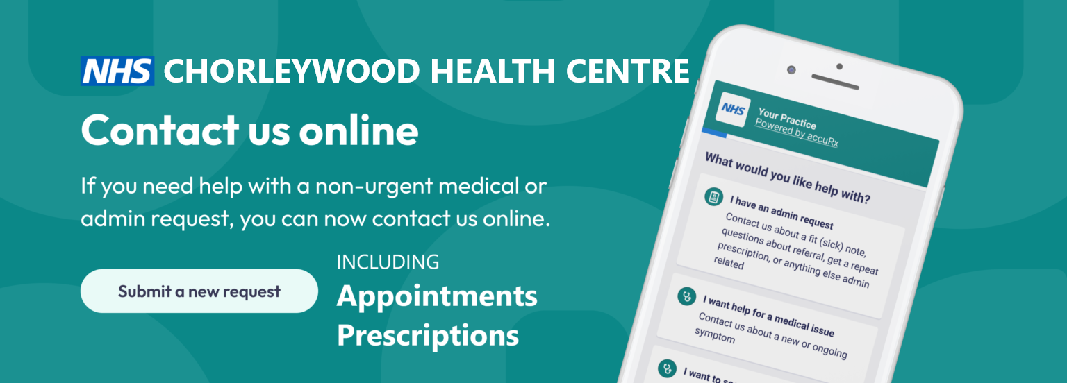 Contact Chorleywood Health Centre online